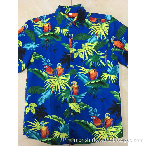 Custom Polyester printing hawaii shirt